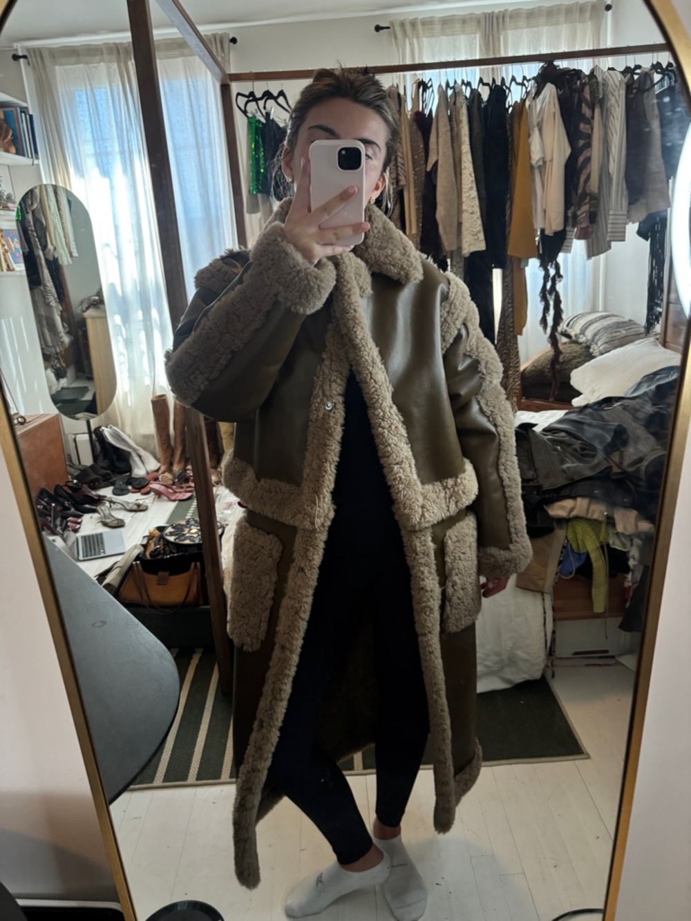 LPA Faux Fur Convertible Jacket